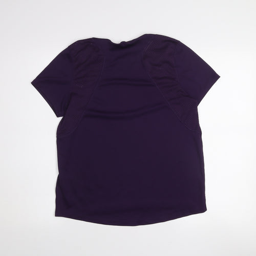 Nike Womens Purple Dri-Fit Running T-Shirt Medium