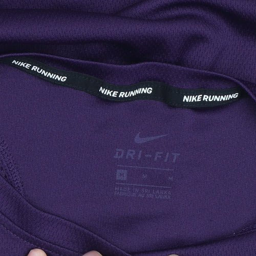 Nike Womens Purple Dri-Fit Running T-Shirt Medium