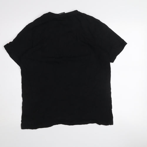 Umbro Women Black XL Basic Sports T-Shirt Short Sleeve Crew Neck