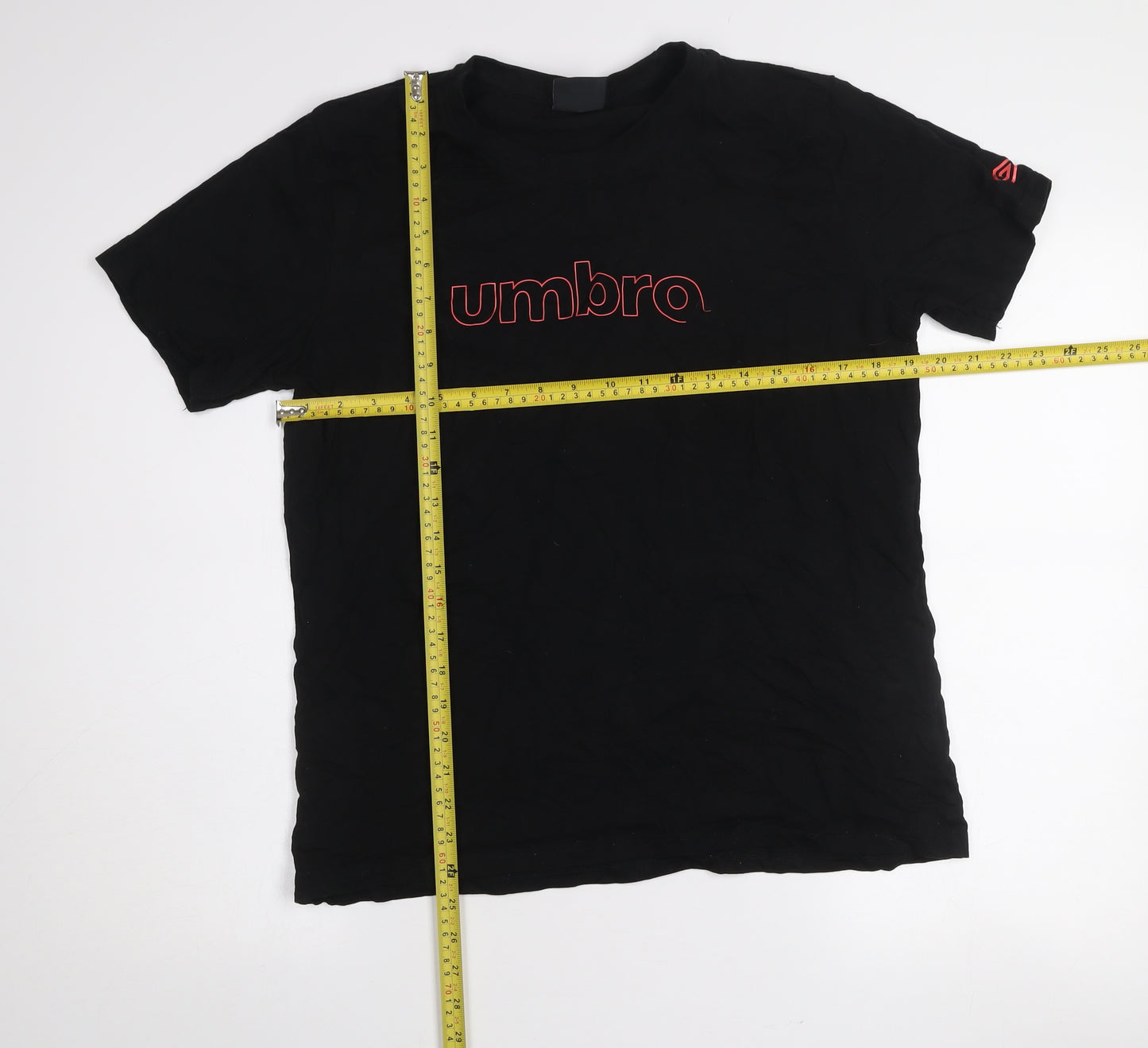 Umbro Women Black XL Basic Sports T-Shirt Short Sleeve Crew Neck
