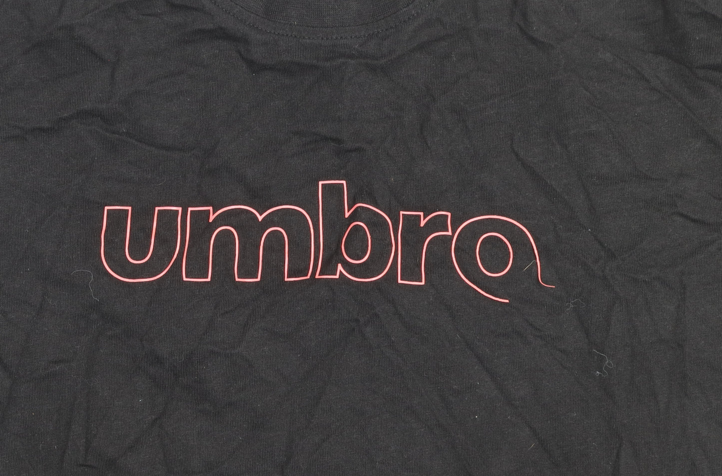 Umbro Women Black XL Basic Sports T-Shirt Short Sleeve Crew Neck