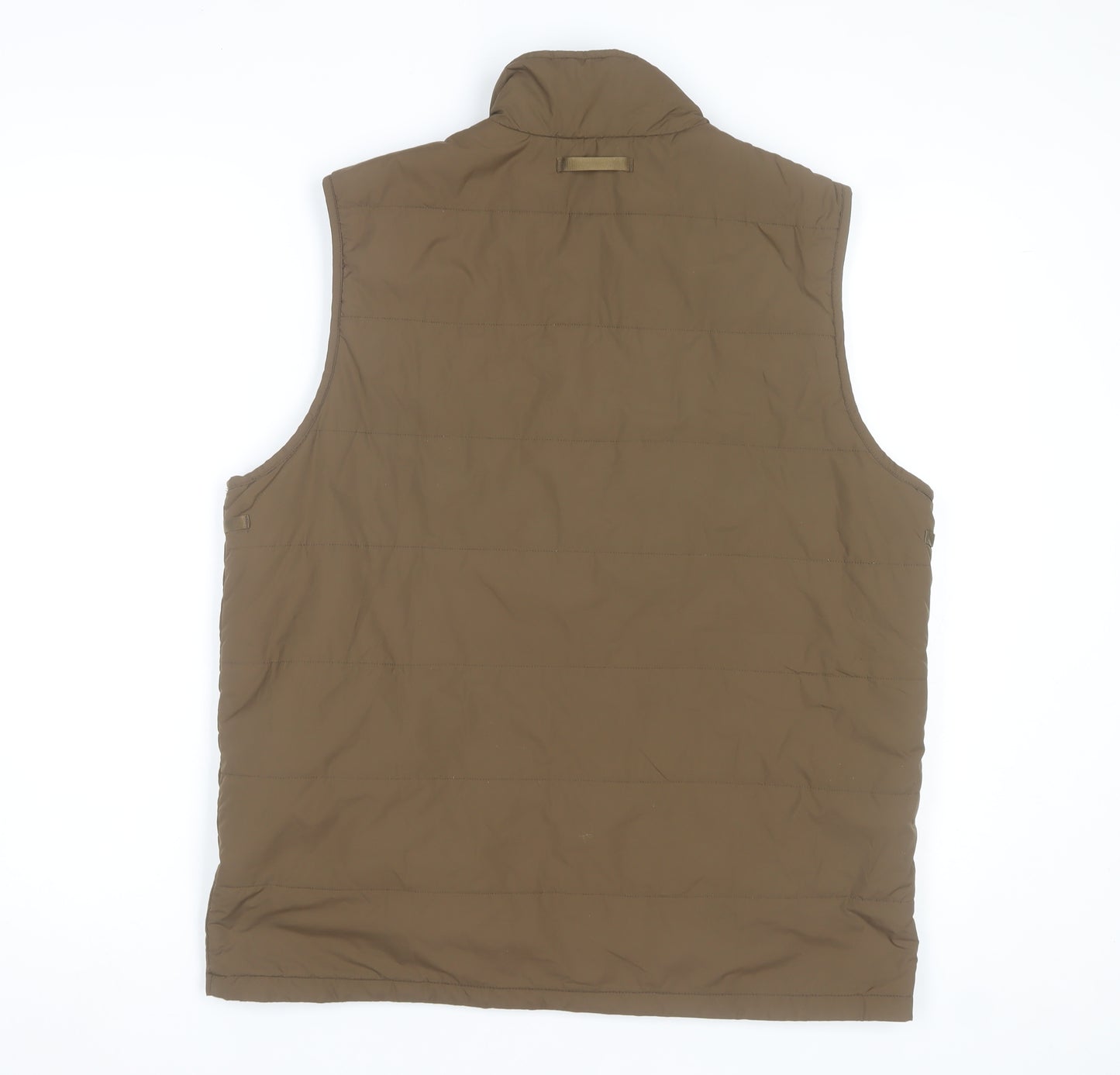 Lands' End Men's Brown M 38in Padded Bodywarmer Waistcoat
