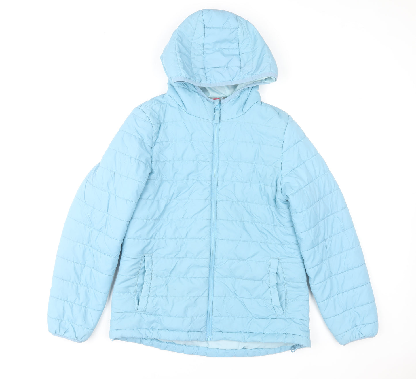 Peter Storm Womens Blue Size 10 Quilted Hooded Puffer Jacket