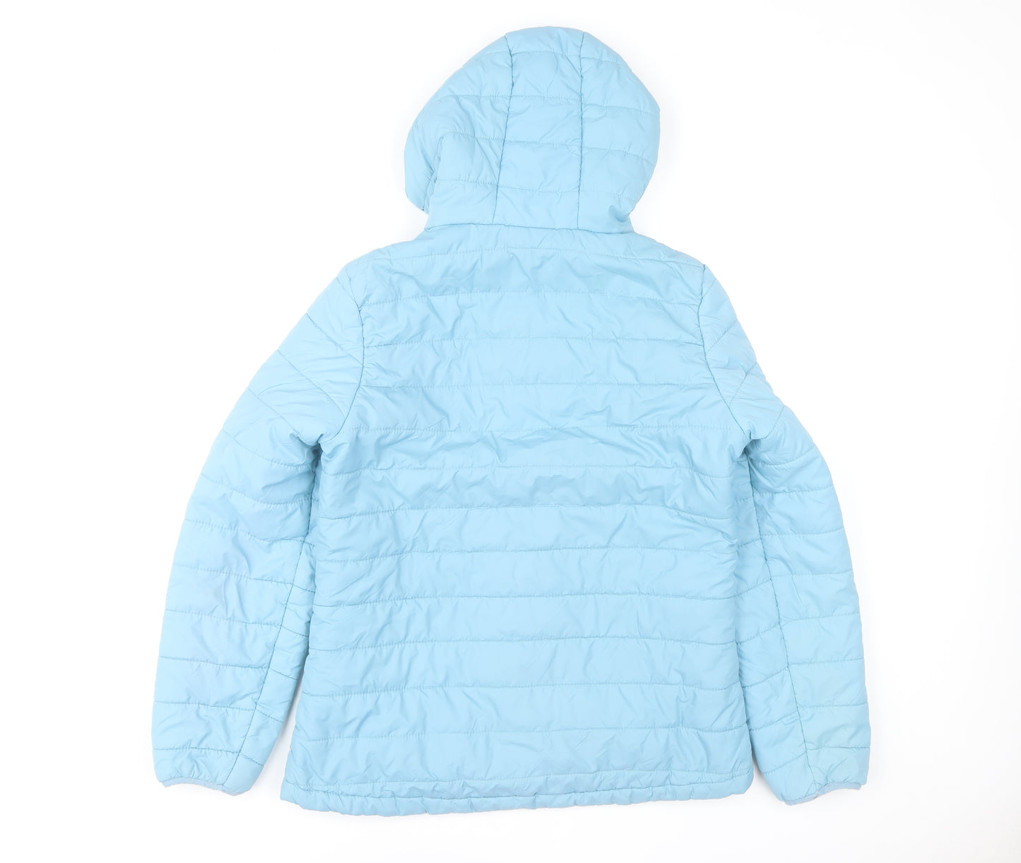 Peter Storm Womens Blue Size 10 Quilted Hooded Puffer Jacket
