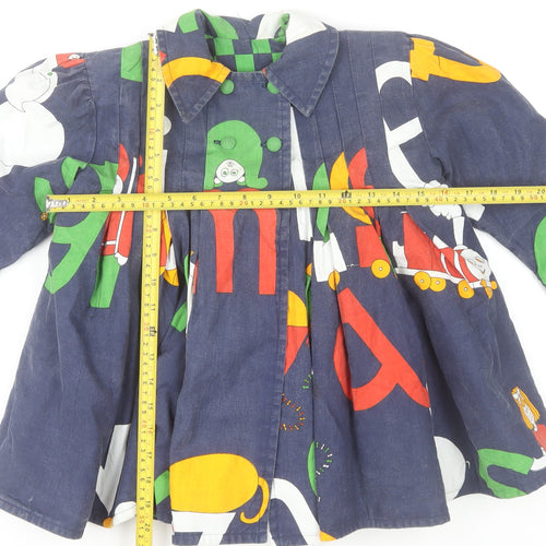 Poppy Ltd Multicoloured Alphabet Print Cotton Baby Coat 18 Months