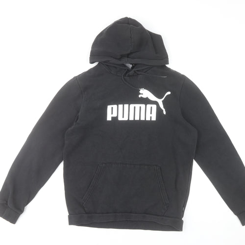 Puma Women's Black Pullover Hoodie Size S Cotton Blend