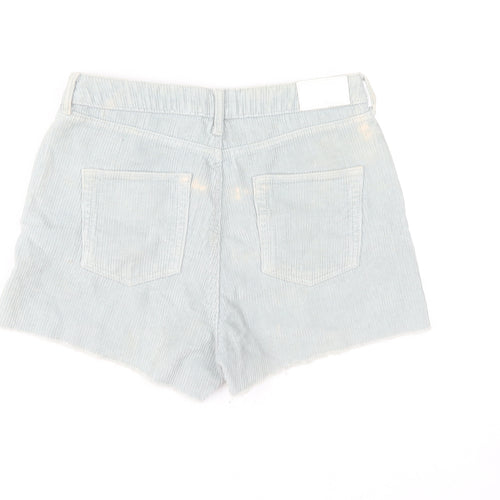 BDG Women Blue High Rise Cut-Off Corduroy Shorts Size 10