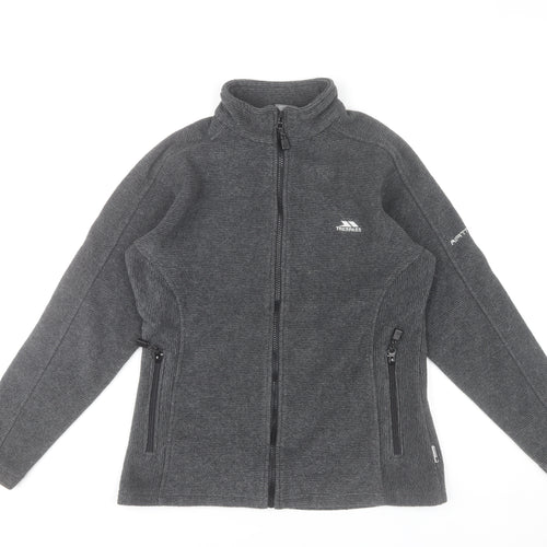 Trespass Men's Grey Full Zip Fleece Jacket Size S Outdoor Casual