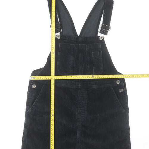 BDG Urban Outfitters Women's Black Corduroy Pinafore Dress L
