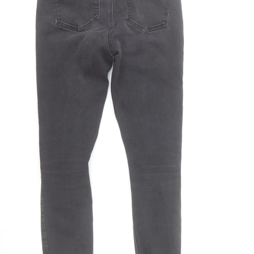 Denim Co. Womens Black Skinny Distressed Jeans Size 6 Slim Fit