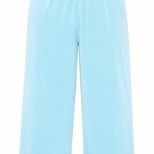 Heather Valley Women’s Blue Velour Stretch Trousers Size 20-22