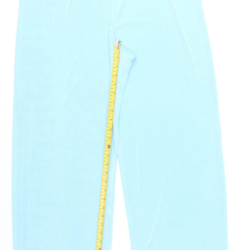 Heather Valley Women’s Blue Velour Stretch Trousers Size 20-22