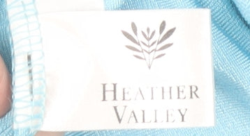 Heather Valley Women’s Blue Velour Stretch Trousers Size 20-22