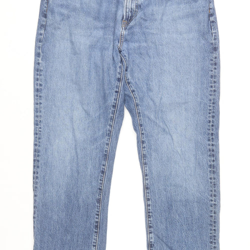 UNIQLO Men’s Blue 35x32 Straight Leg Denim Jeans Cotton Regular Fit