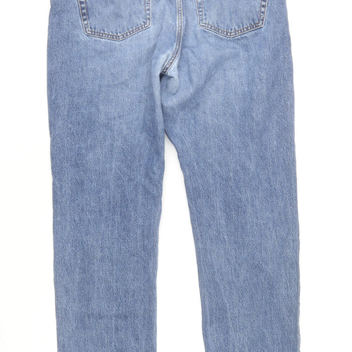 UNIQLO Men’s Blue 35x32 Straight Leg Denim Jeans Cotton Regular Fit