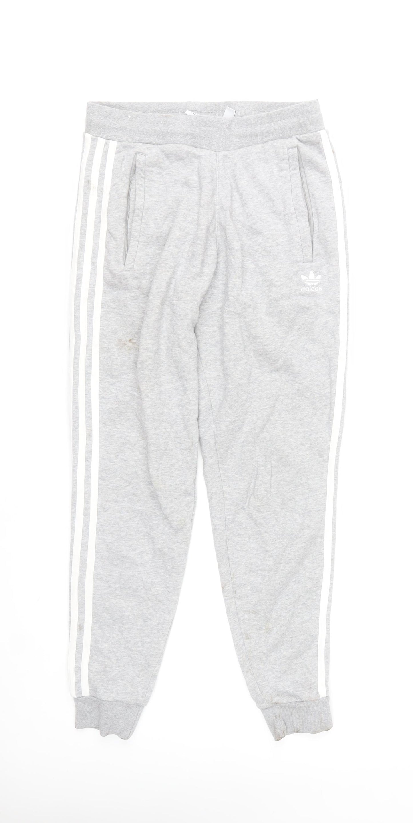 Adidas Mens Grey Jogger Sweatpants Size S Elastic Waist Casual