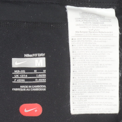 Nike Women's Black Fit Dry Running Leggings UK 12-14