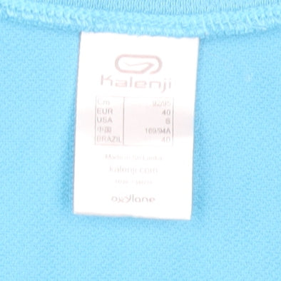 Kalenji Women's Blue V-Neck Sports Tank Top Size 12