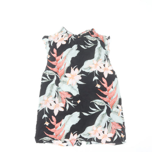 Oasis Womens Multicoloured Floral Sleeveless Tunic Blouse UK 10