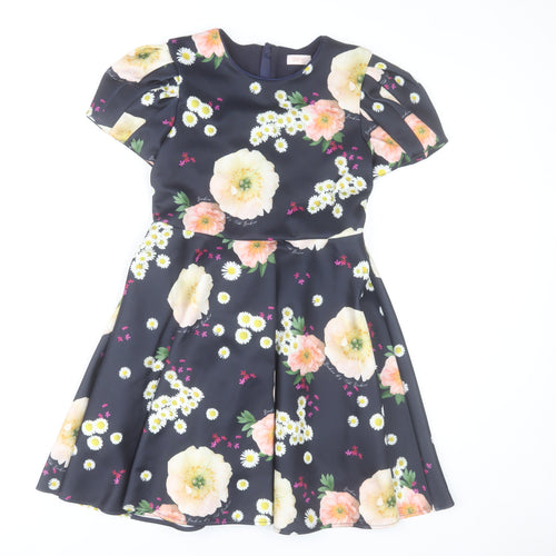 Ted Baker Teens Multicoloured Floral Fit & Flare Dress Size 12