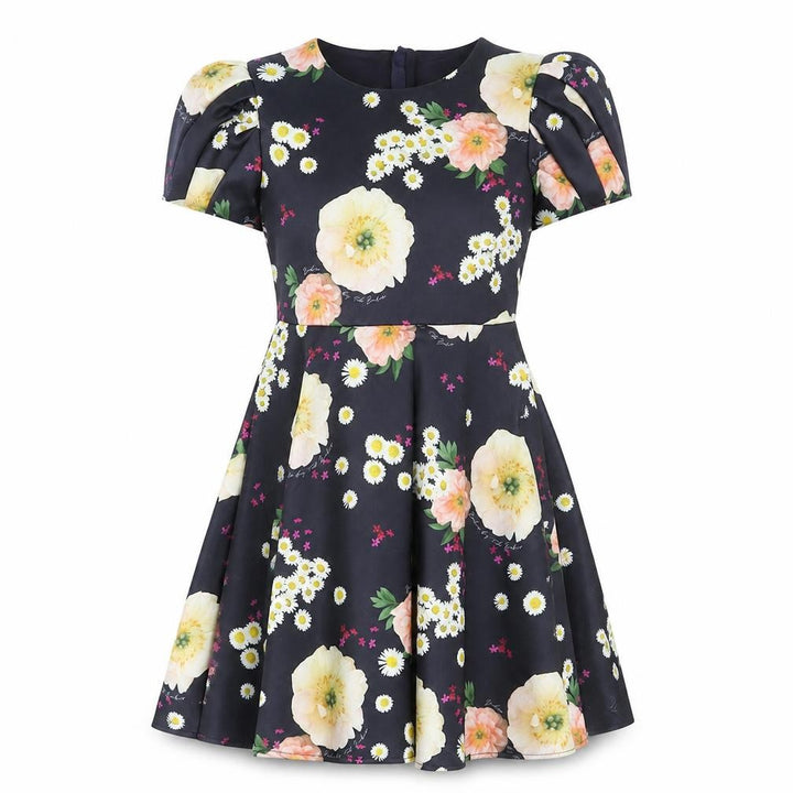 Ted Baker Teens Multicoloured Floral Fit & Flare Dress Size 12