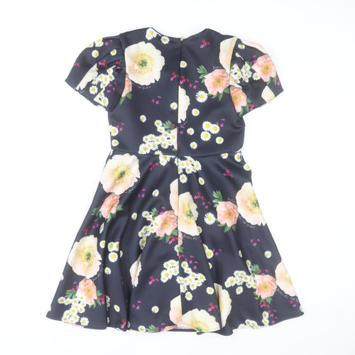 Ted Baker Teens Multicoloured Floral Fit & Flare Dress Size 12