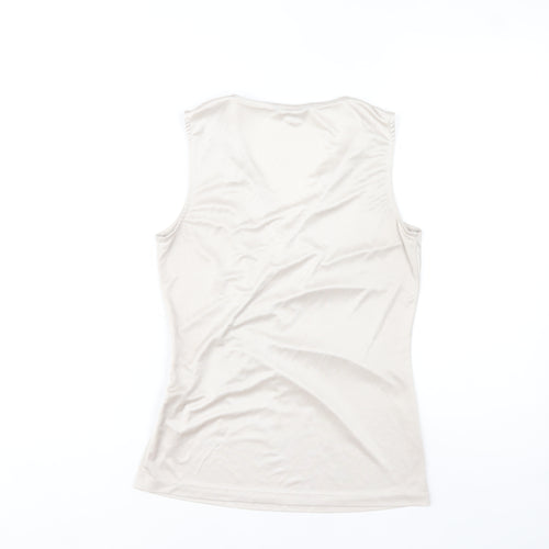 Jasper Conran Women’s Beige Wrap Sleeveless Blouse Size 10