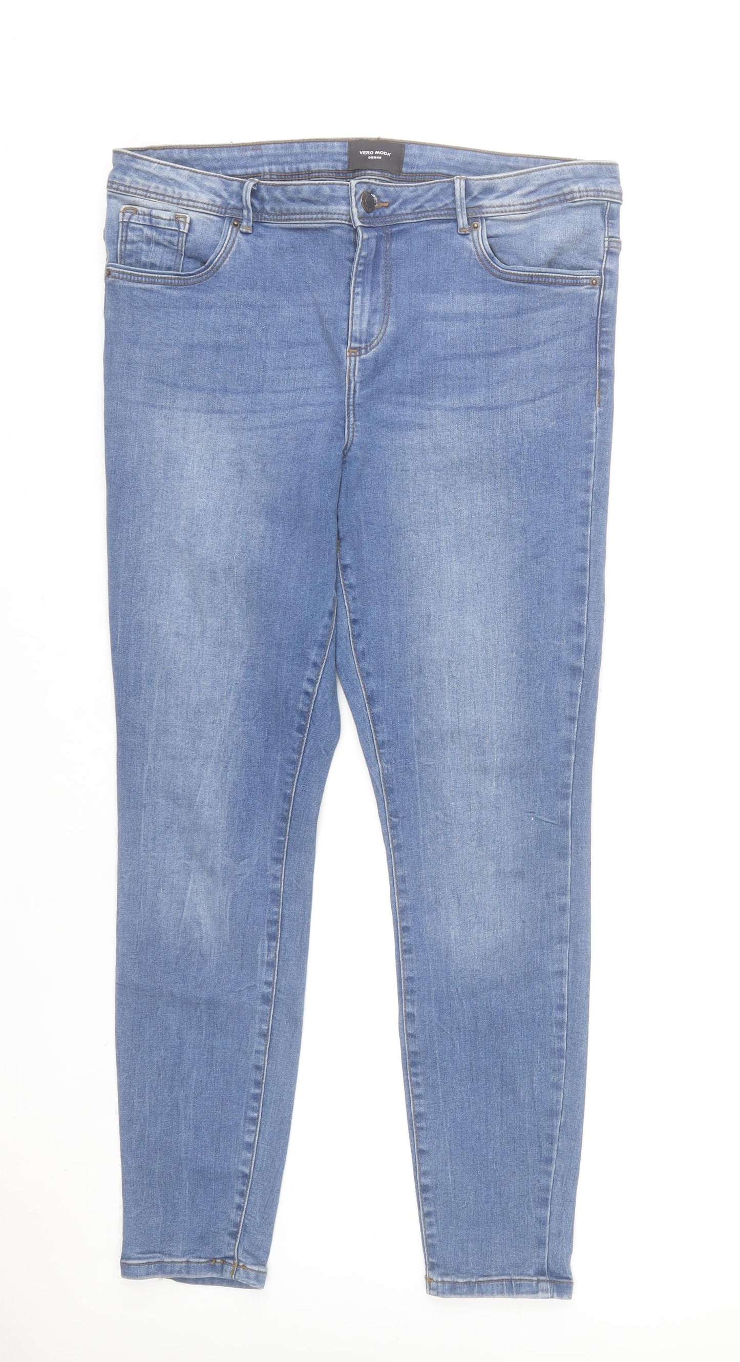 Vero Moda Women Blue Skinny Denim Jeans Size XL 30in Waist