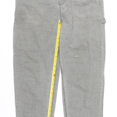 ASOS Design Men's Grey Cargo Trousers Size 34 Regular Fit
