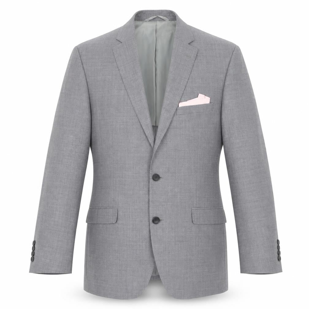 Moss 1851 Men's Grey Tailored Fit Wool Blend Suit Jacket 40R