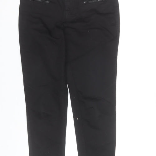 Savida Women's Black Skinny Jeans Size 10 Slim Fit Mid Rise Stretch