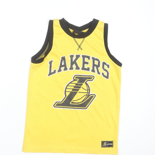 NBA Boys Yellow Basketball Tank Top 11-12 Years Jersey Style