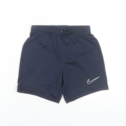 Nike Boys Navy Blue Dri-FIT Athletic Shorts Size S (128-137cm) Lightweight