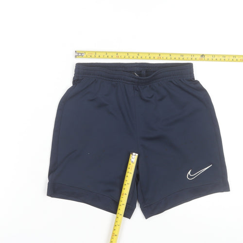 Nike Boys Navy Blue Dri-FIT Athletic Shorts Size S (128-137cm) Lightweight
