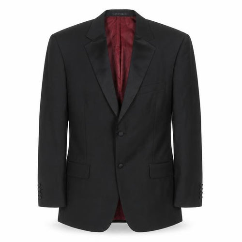 Scott & Taylor Mens Black 40R Wool Blend Shawl Lapel Formal Jacket