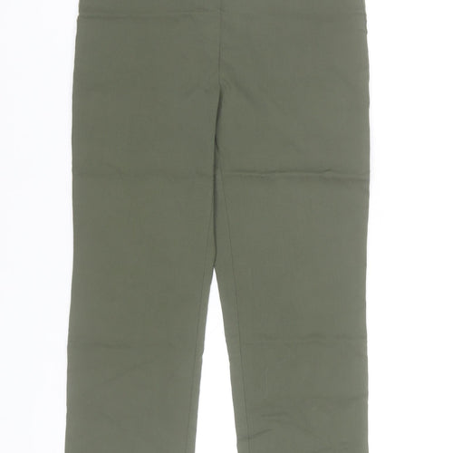Dunnes Women’s Green Cropped Stretch Trousers Size S