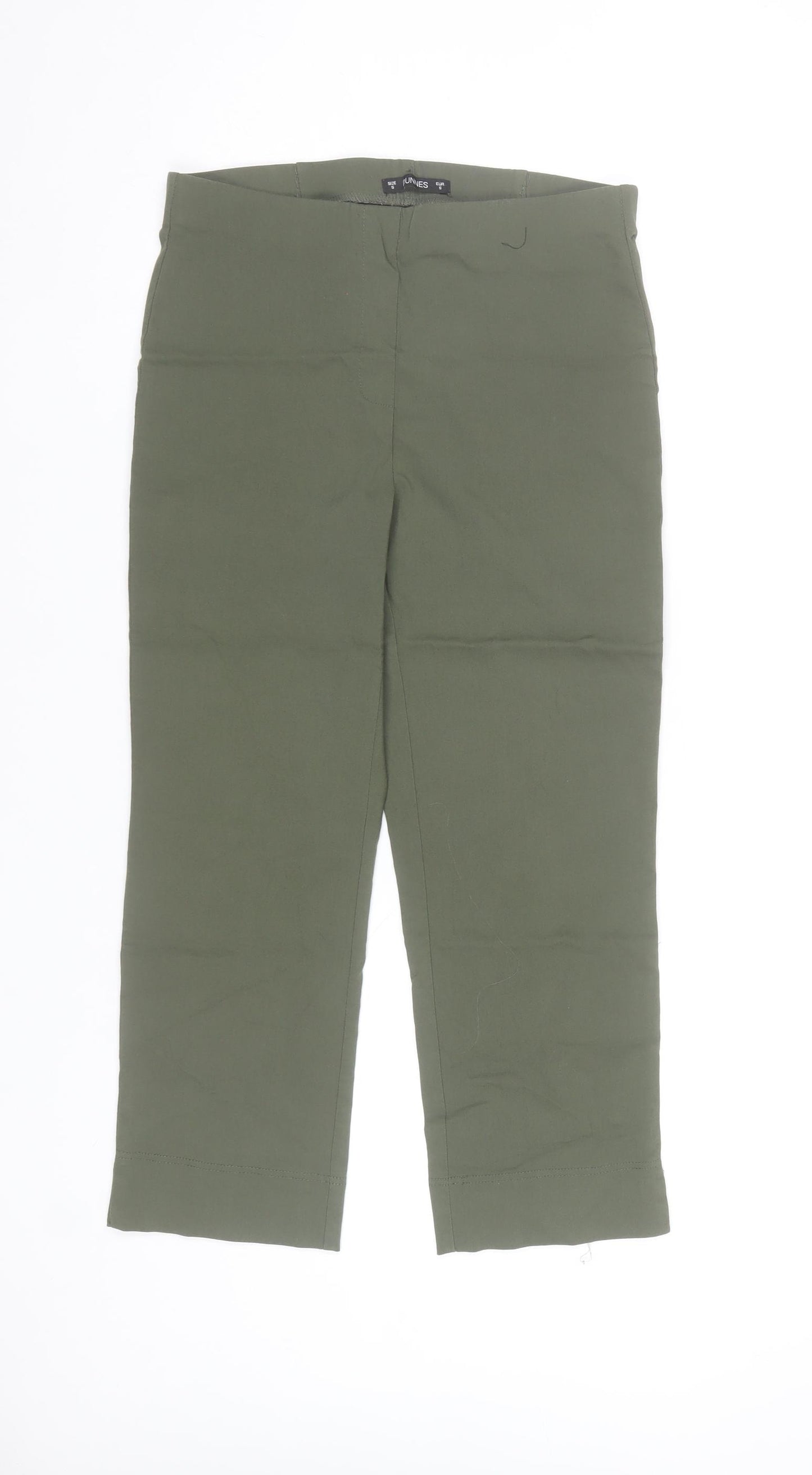 Dunnes Women’s Green Cropped Stretch Trousers Size S