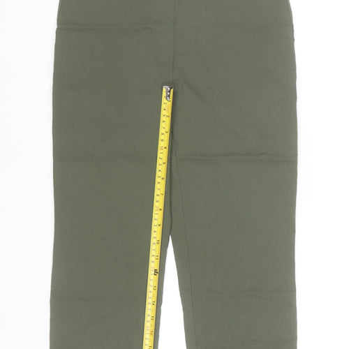 Dunnes Women’s Green Cropped Stretch Trousers Size S