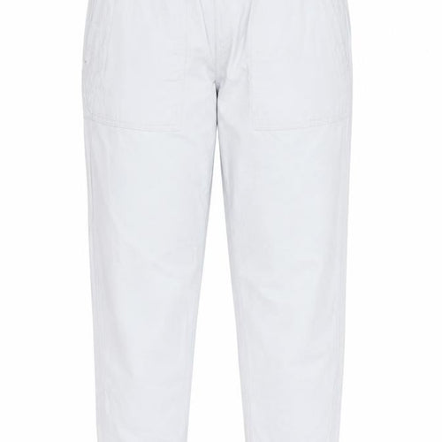 Dunnes Women's Grey Cargo Cotton Blend Elastic Waist Trousers XS