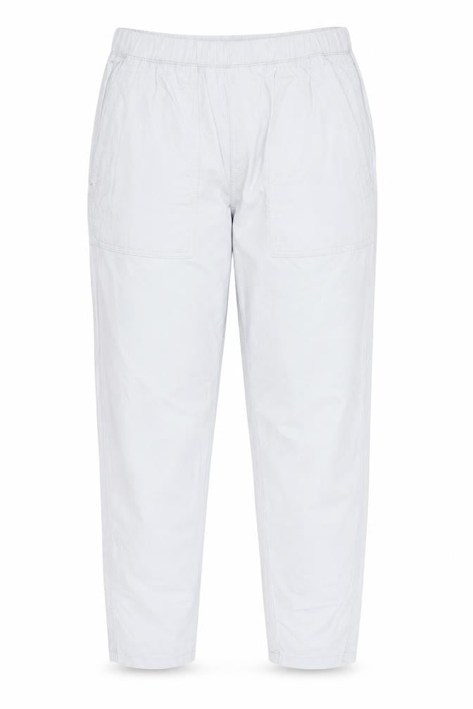 Dunnes Women's Grey Cargo Cotton Blend Elastic Waist Trousers XS
