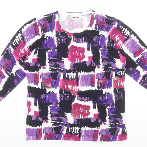Gerard Womens Multicoloured Long Sleeve Pullover Jumper Size 10/12