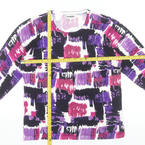 Gerard Womens Multicoloured Long Sleeve Pullover Jumper Size 10/12