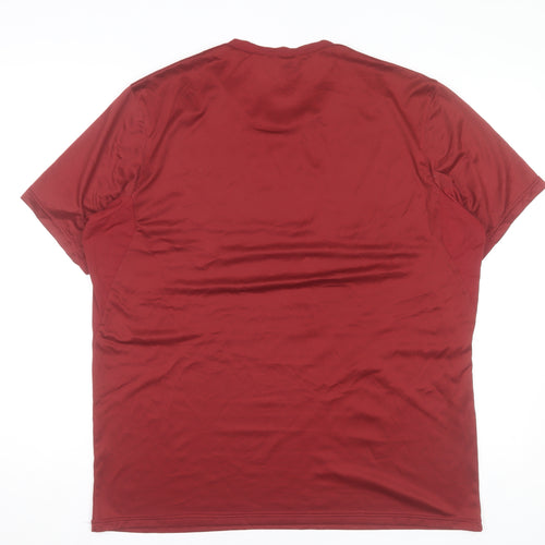 Quechua Men’s Red 2XL Hiking T-Shirt Lightweight Breathable Activewear Top