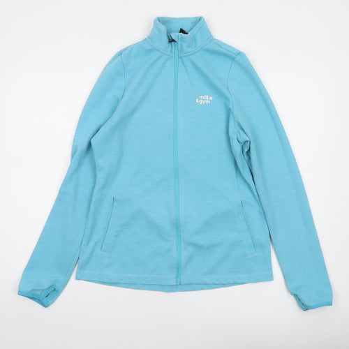 Millie & Gym Women's Blue Full Zip Lightweight Jacket XL