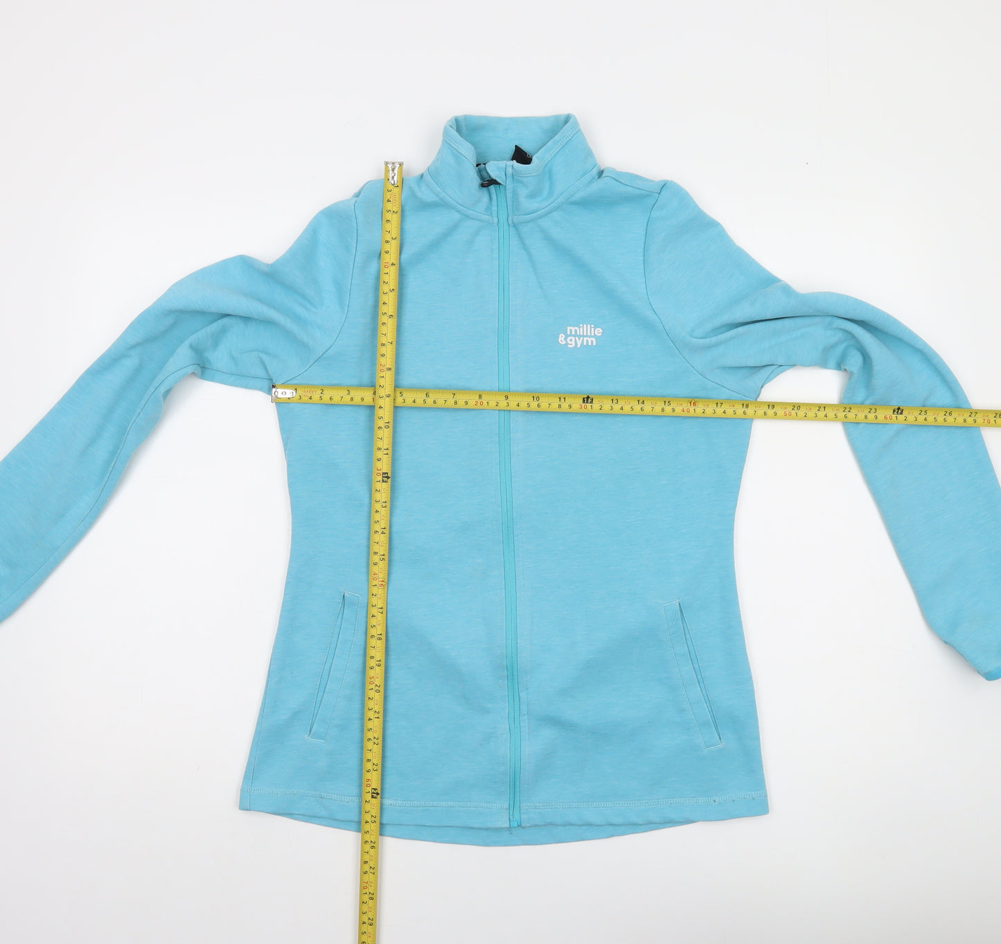 Millie & Gym Women's Blue Full Zip Lightweight Jacket XL
