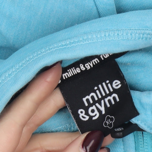 Millie & Gym Women's Blue Full Zip Lightweight Jacket XL