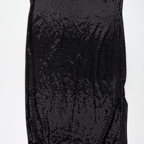 Debenhams Women’s Black Sequin Bodycon Midi Dress Size 18