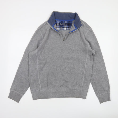 Maine New England Men’s Grey 1/2 Zip Sweatshirt Size M