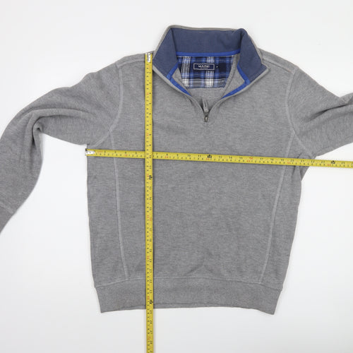 Maine New England Men’s Grey 1/2 Zip Sweatshirt Size M
