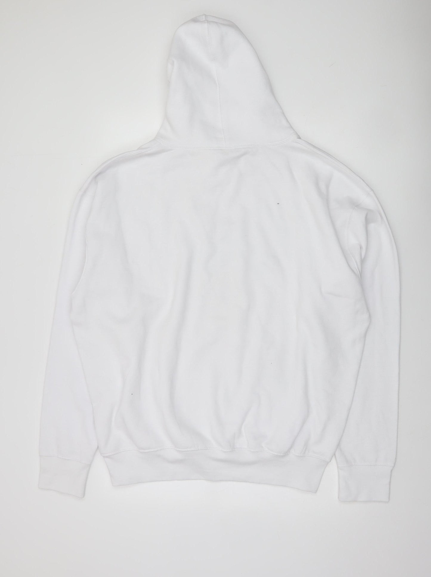 Casual Classics Men’s White 2XL Pullover Hoodie Graphic Print Funny Quote